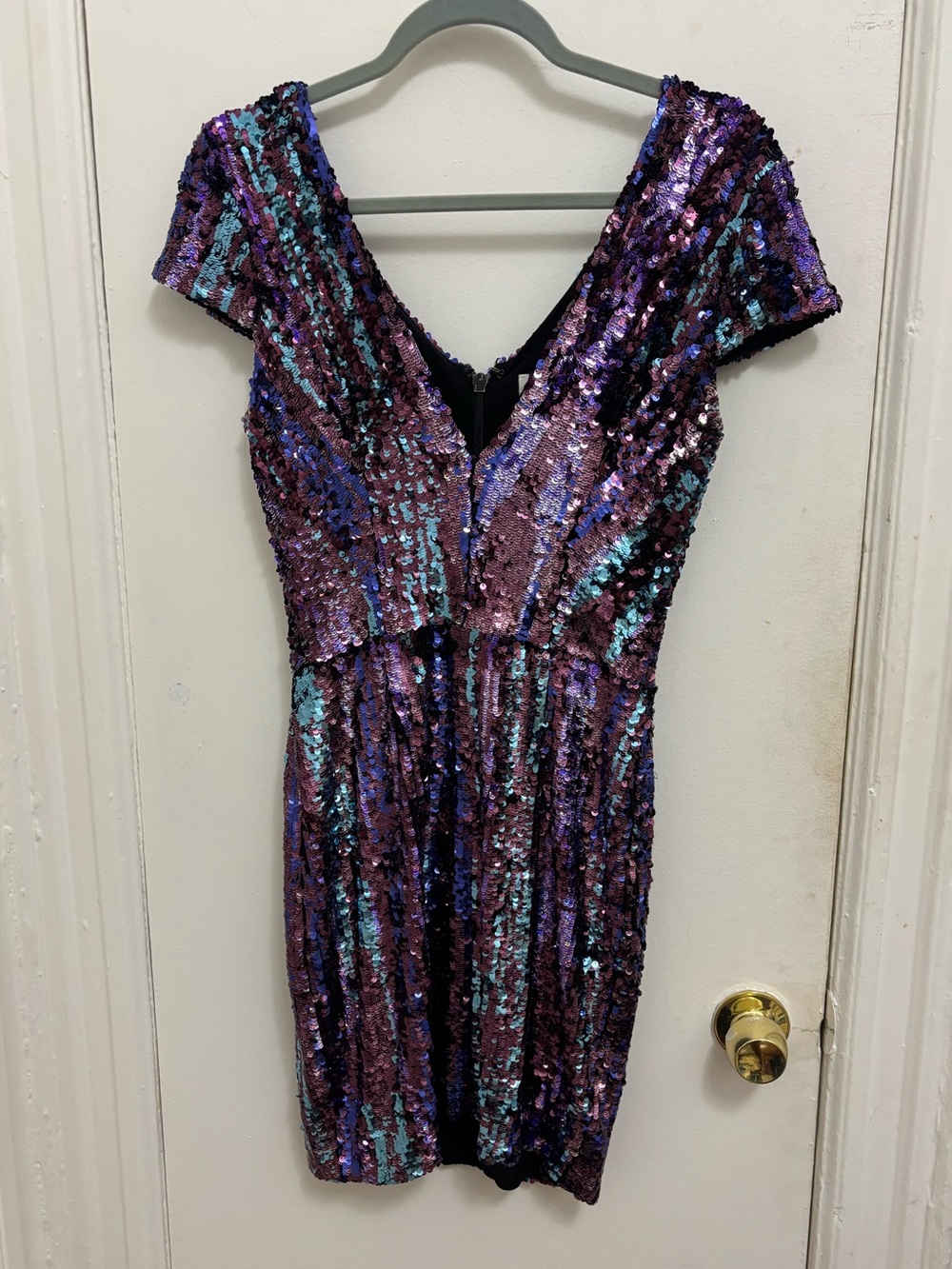 Dress The Population Zoe Sequin Mini Dress - Picture 12 of 14